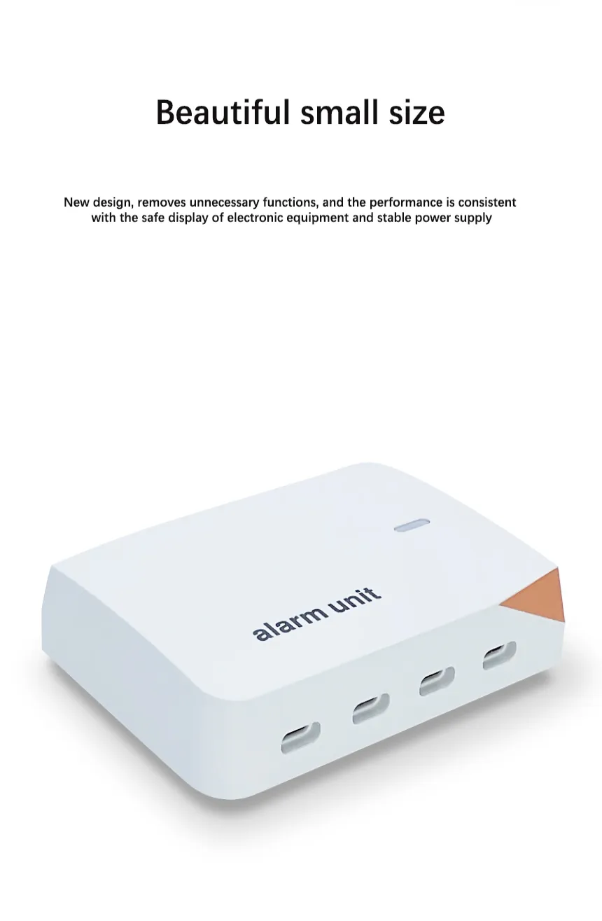 Multi-channel anti-theft host connecting multiple security sensor cables for 3C store demo phones